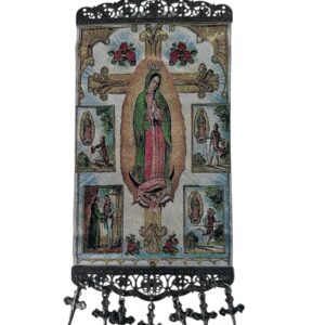 Tapiz religioso tejido para colgar en la pared