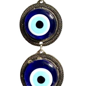 Doble Ojo Turco Redondo - Amuleto de Protección 10