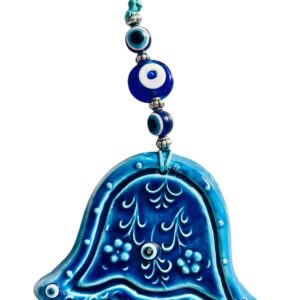Hamsa de Porcelana con Ojo Turco – Amuleto de Protección y Energía Divina 12”