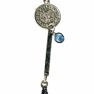 Dije de Concha, Moneda y Ojo Turco Azul – Prosperidad, Protección y Sabiduría del Mar