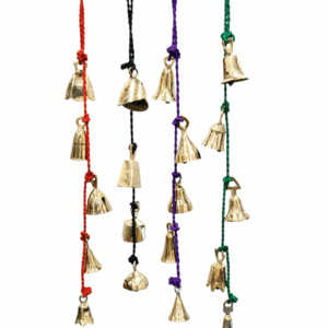 Campanas de Latón en Cuerda de Colores - Armonía, Protección y Sonido Sagrado
