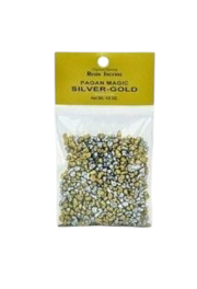 Natural Resin Incense Pagan Magic Silver & Gold