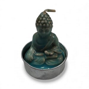 Witness Buddha Blue Candle