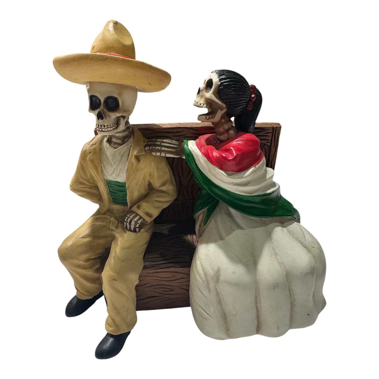 Catrina & Catrín Bench Statue
