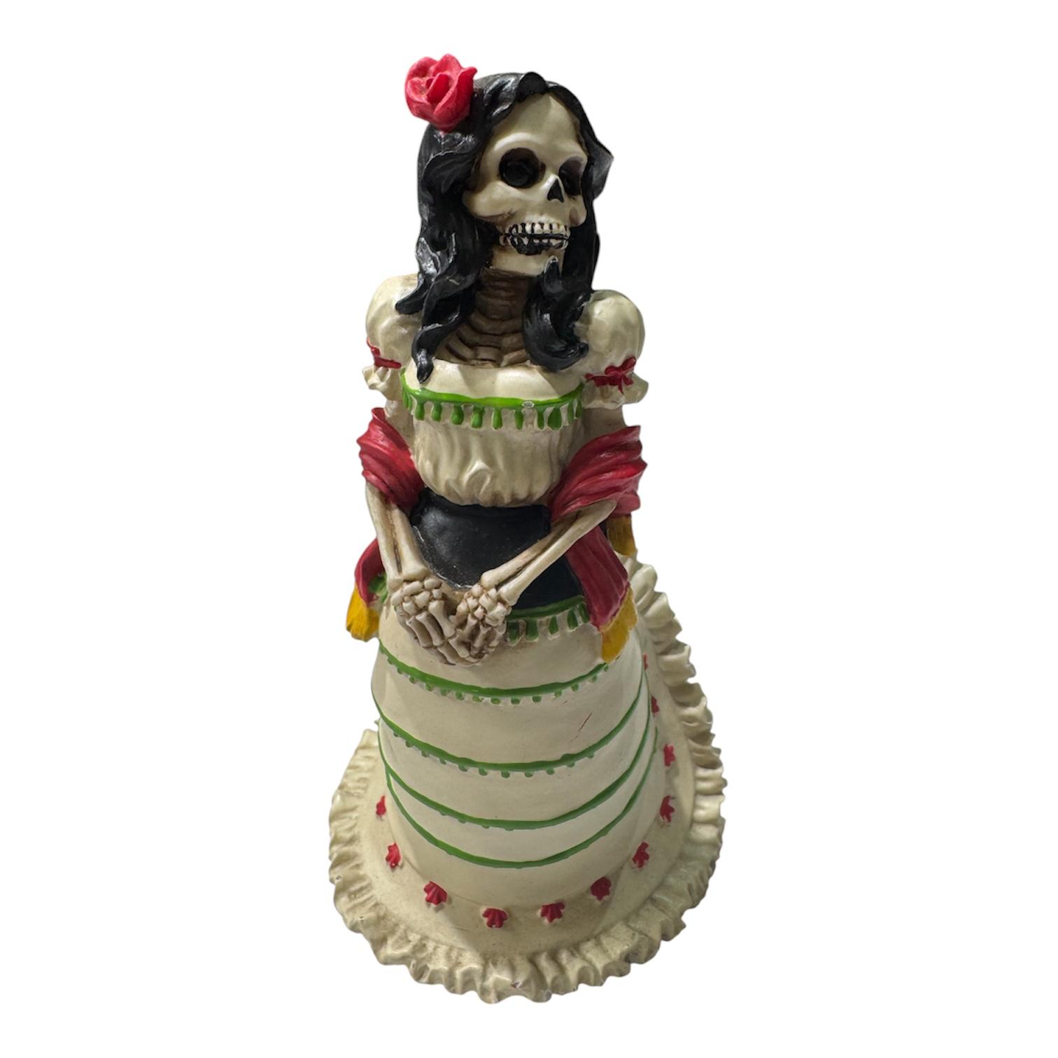 Catrina Dancer Statue – Turquoise Dress