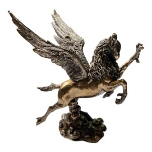 Winged Griffin Statue – Mythical Guardian Figure in Antique Bronze Finish
