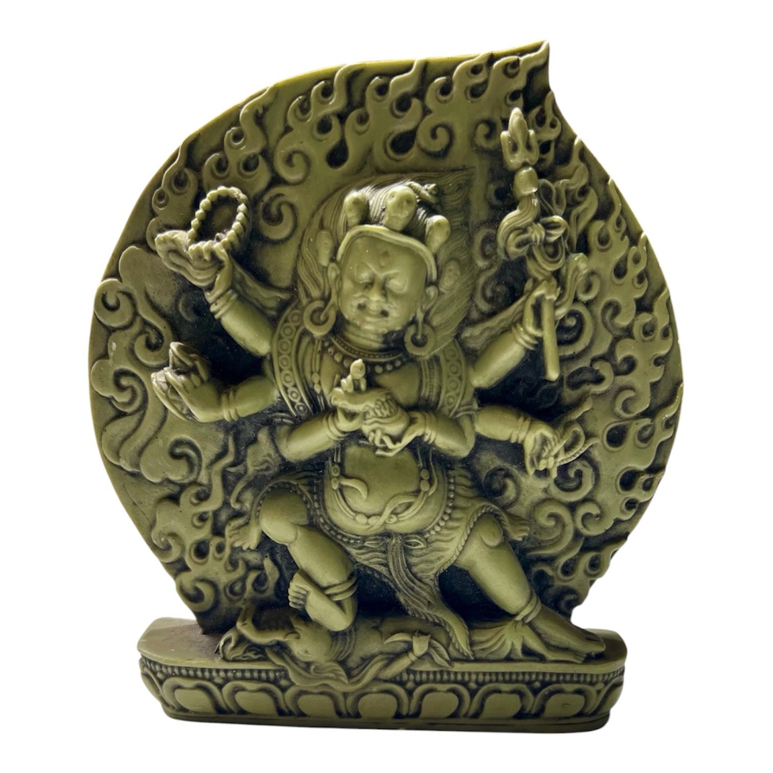 Green Tara Multi-Armed Goddess Statue – Tibetan Buddhist Protection & Prosperity Sculpture