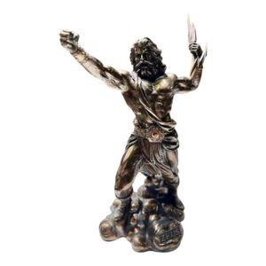 Zeus God of Thunder Statue – Greek Mythology Bronze Finish Sculpture