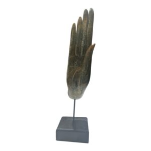 Buddha Hand Sculpture on Stand – Symbol of Protection, Peace &amp; Mindfulness