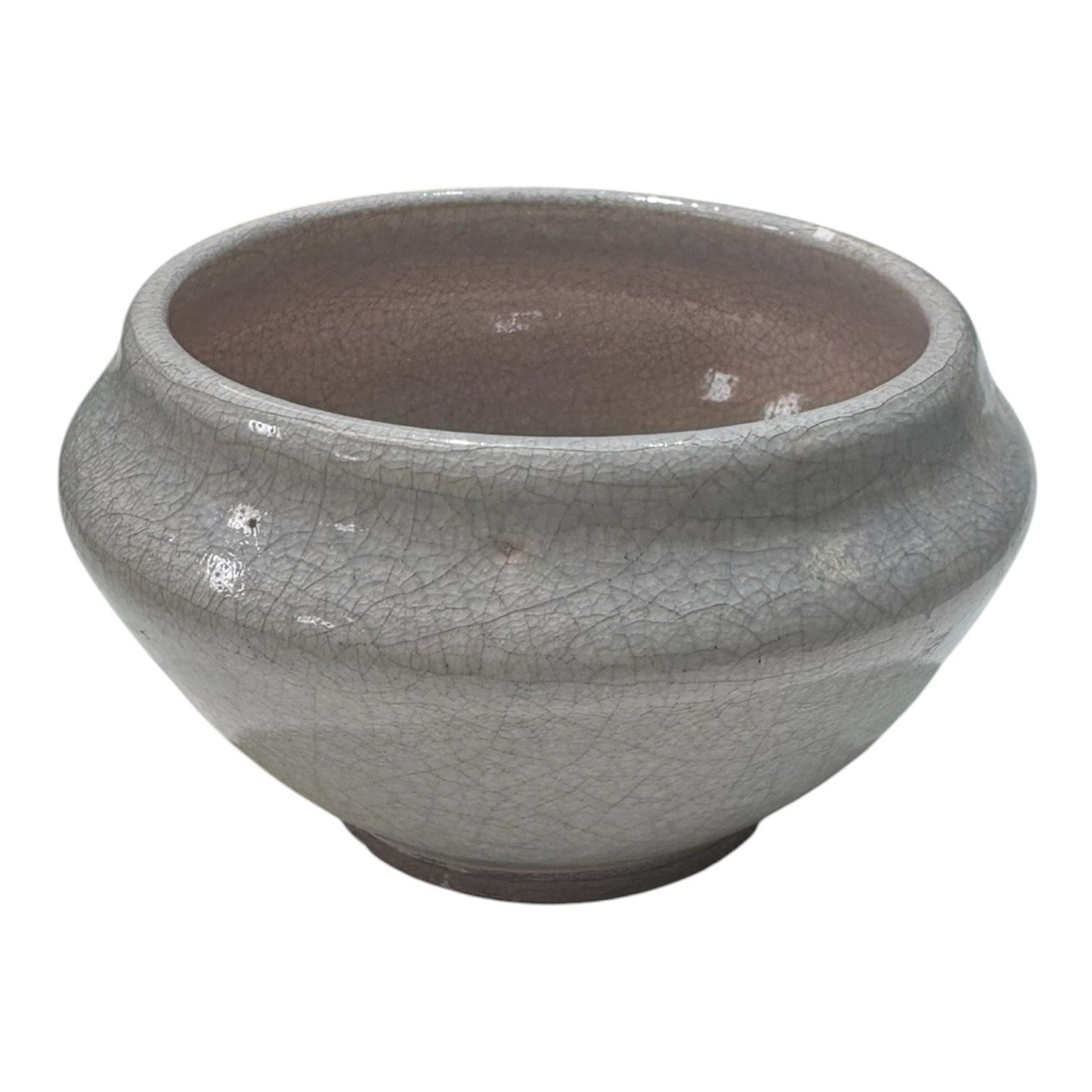 Handcrafted Ceramic Meditation Bowl – Crackle Glaze Zen Décor