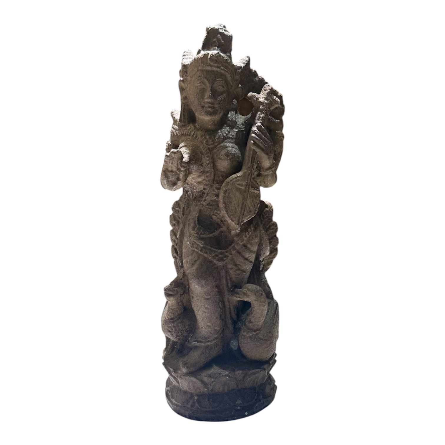 Hand-Carved Saraswati Goddess Statue – Wisdom, Knowledge & Creative Inspiration