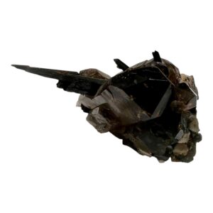 Aegirine with Smoky Quartz &amp; Albite Crystal Cluster – Rare Collector Specimen